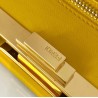 Fendi Peekaboo Medium Bag In Yellow Interlace Leather 613