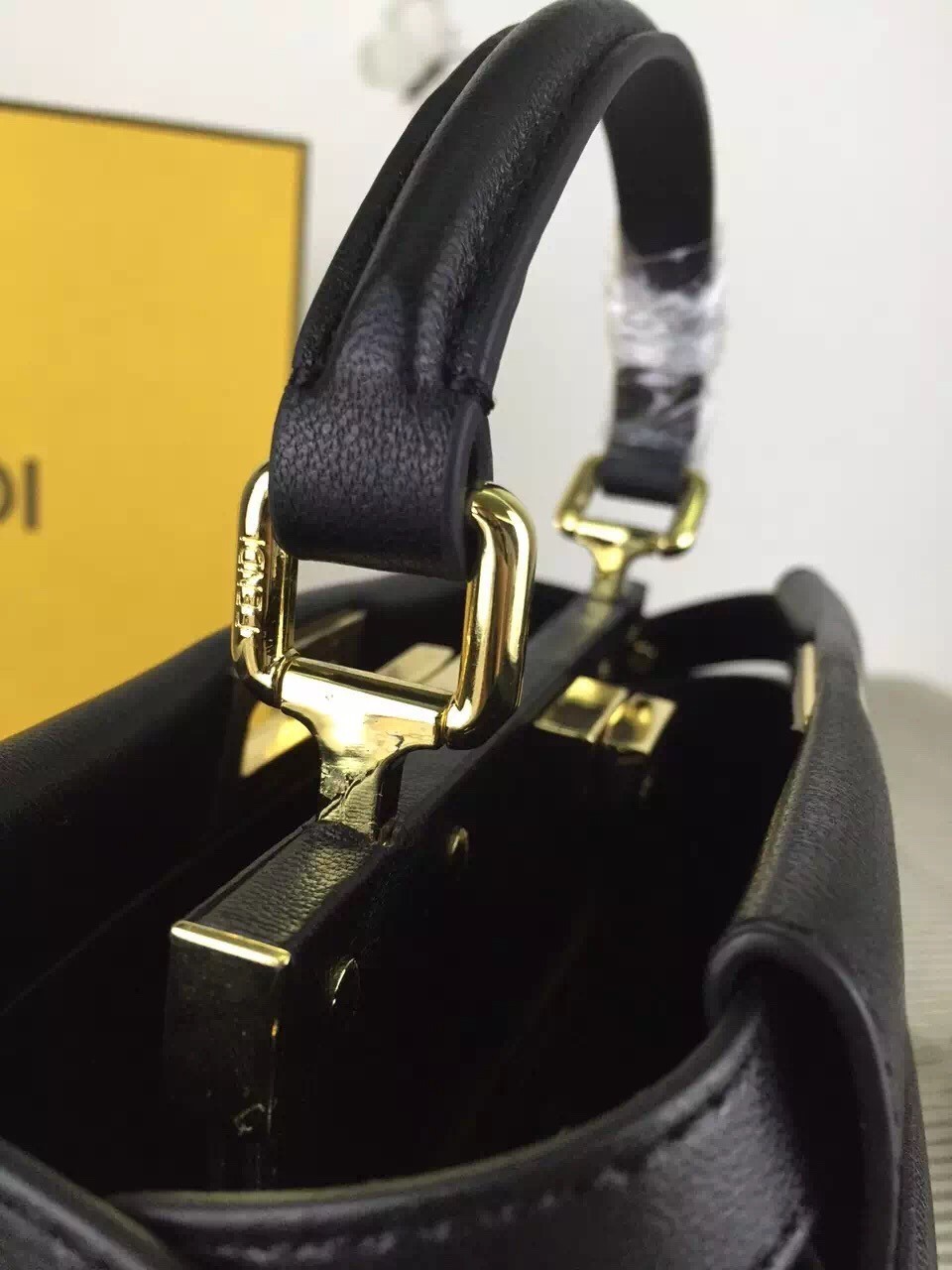 Fendi Peekaboo Mini Bag In Black Nappa Leather 120