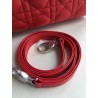 Dior Medium Lady Dior Bag In Red Lambskin 177