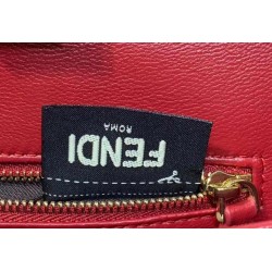 Fendi Peekaboo Mini Bag In Red Nappa Leather 556