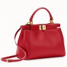 Fendi Peekaboo Mini Bag In Red Nappa Leather 556