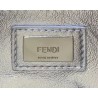 Fendi Peekaboo Mini Bag In Silver Metallic Lambskin 874