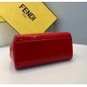 Fendi Peekaboo Mini Bag In Red Patent Calfskin 975