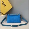 Fendi By The Way Medium Bag In Blue Suede 712