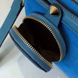 Fendi By The Way Medium Bag In Blue Suede 712