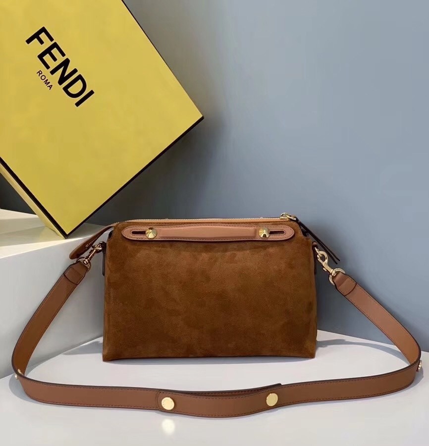 Fendi By The Way Medium Bag In Brown Suede 310