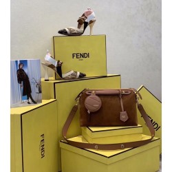 Fendi By The Way Medium Bag In Brown Suede 310