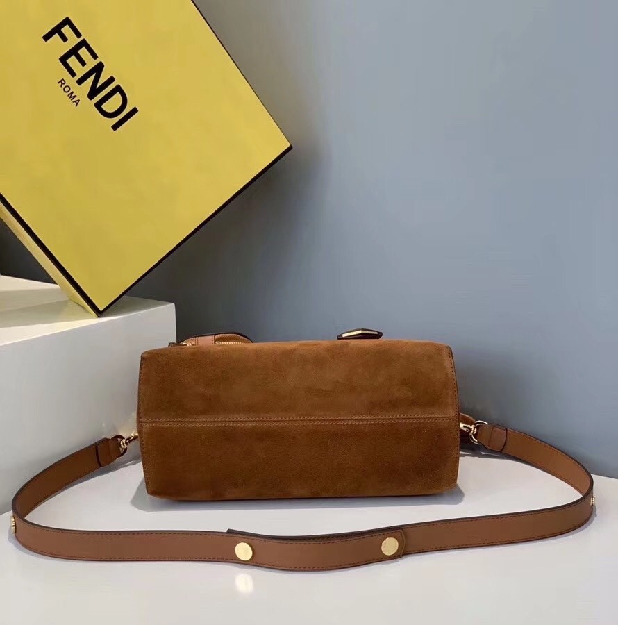 Fendi By The Way Medium Bag In Brown Suede 310