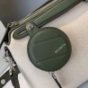 Fendi By The Way Medium Bag In Canvas With Green Leather 091