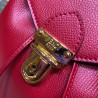 Fendi Red Leather Logo Backpack 545