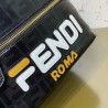 Fendi Black Glazed Fabric Mini Backpack 614