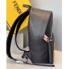 Fendi Diabolic Eyes Nylon And Leather Backpack 691