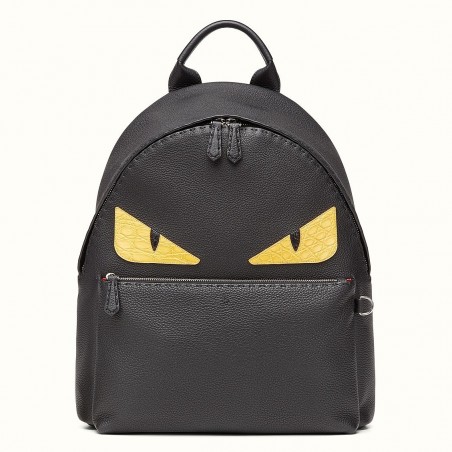 Fendi Large Bag Bugs Eyes Backpack In Roman Leather 666