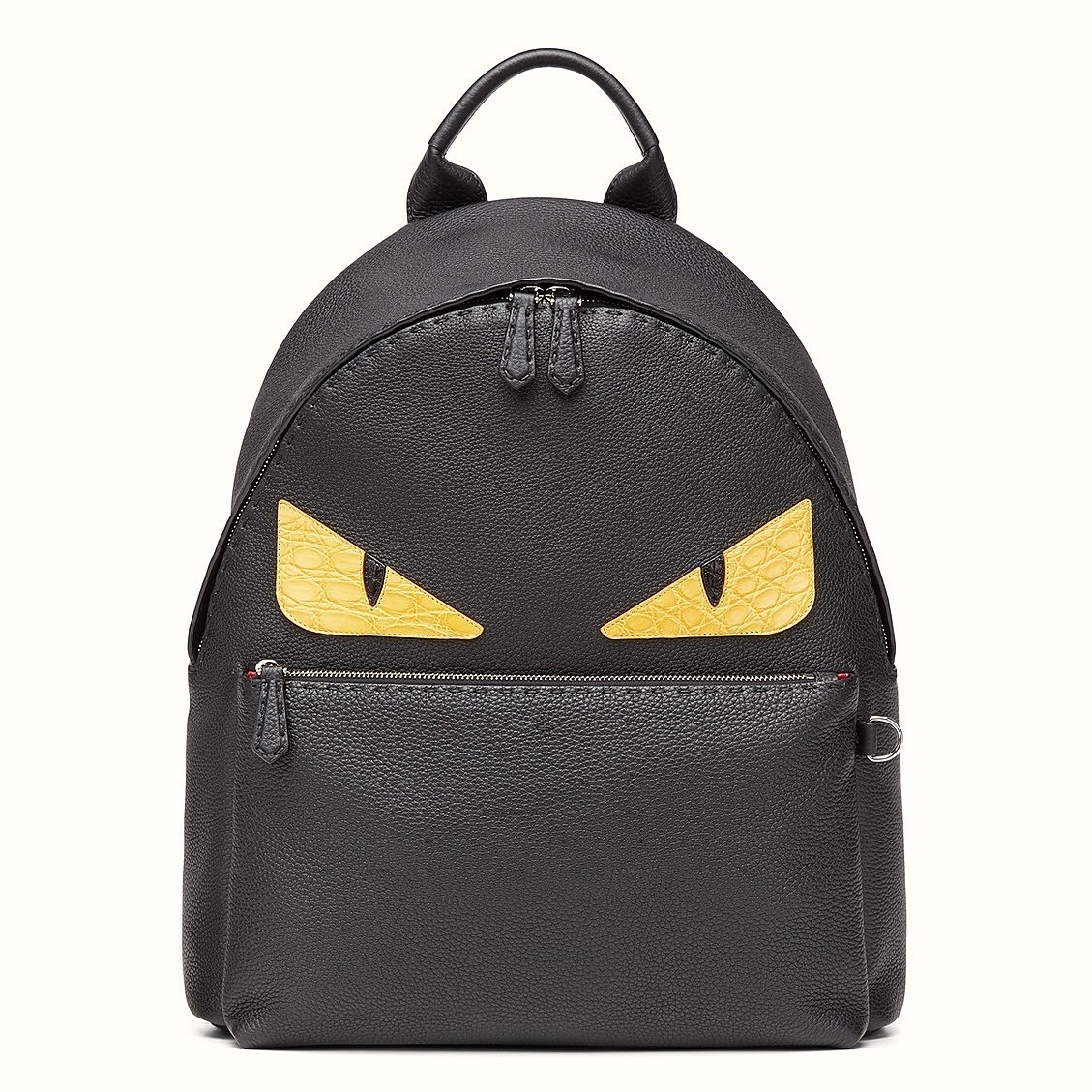 Fendi Large Bag Bugs Eyes Backpack In Roman Leather 666