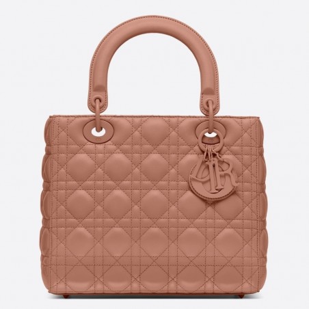 Dior Medium Lady Dior Bag In Powder Ultra Matte Calfskin 895