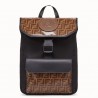 Fendi Nylon Backpack With Glazed Fabric With FF Motif  202