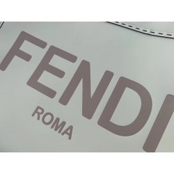 Fendi Sunshine Shopper Bag In White Calfskin 232