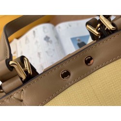 Fendi Peekaboo X Tote In Beige Canvas with FF Motif 266