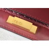 Fendi Peekaboo X-Tote Shopper In Burgundy FF Raffia 340